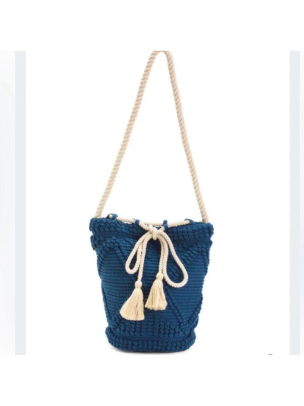 DO EVERYTHING IN LOVE Boho Macrame Bucket Shoulder Bag